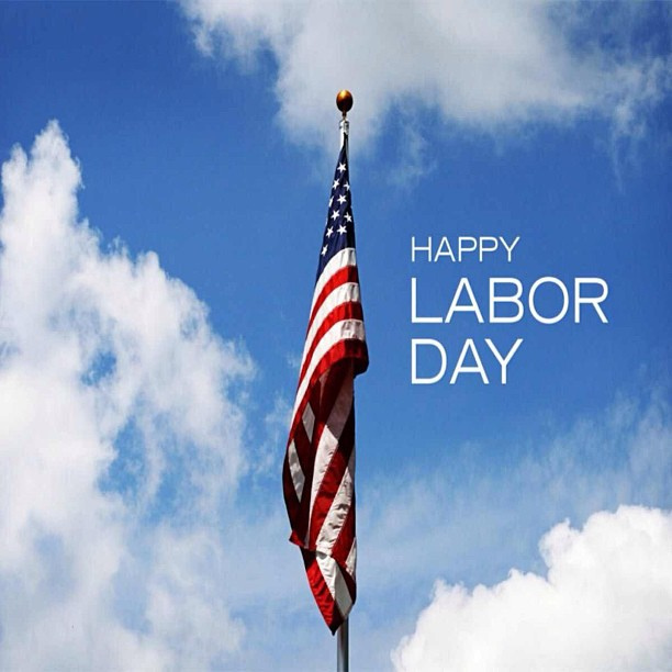 Happy Labor Day flag