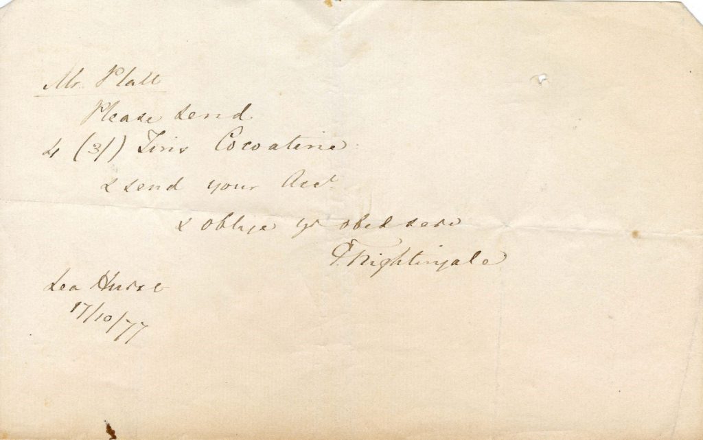 Florence Nightingale Note