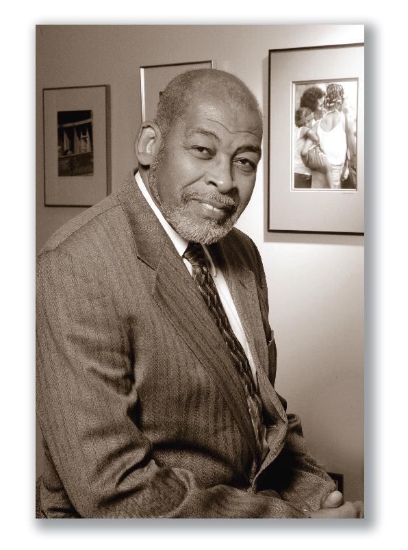 Photograph of Dr. Jesse J. Harris, First African American Dean of the School of Social Work.