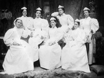 The First Graduating Class of the University Hospital Training School for Nurses, 1892.