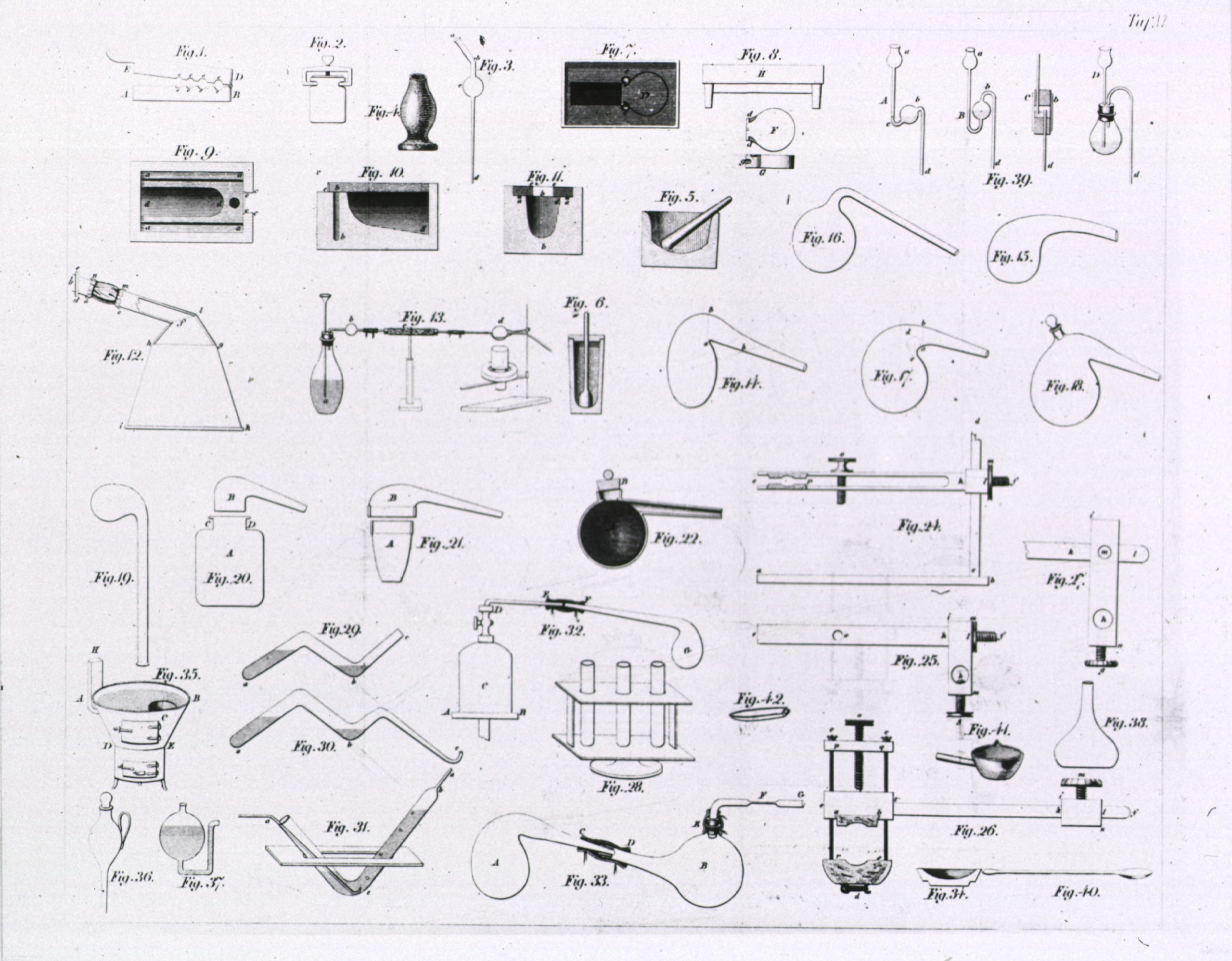 Black and white images of various medical appartus of the 19th century.