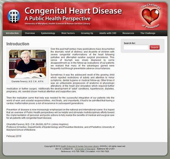 Congenital Heart Disease: A Public Health Perspective