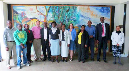 Alexa Mayo and Ryan Harris traveled to University of Nairobi, College of Health Sciences (CHS) Library
