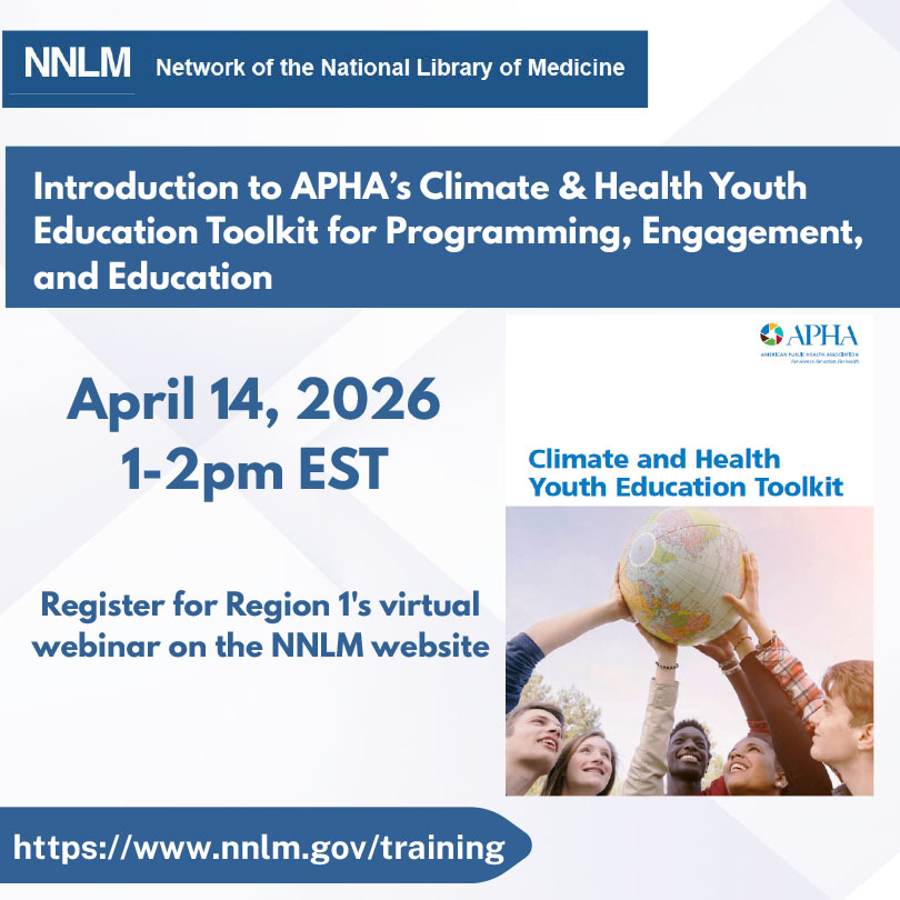 Webinar promotion for Introduction to APHA's Climate & Health Youth Education Toolkit on April 14, 2026.