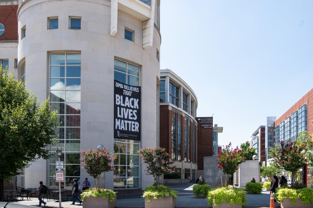 HS/HSL Tower with Black Lives Matter Banner